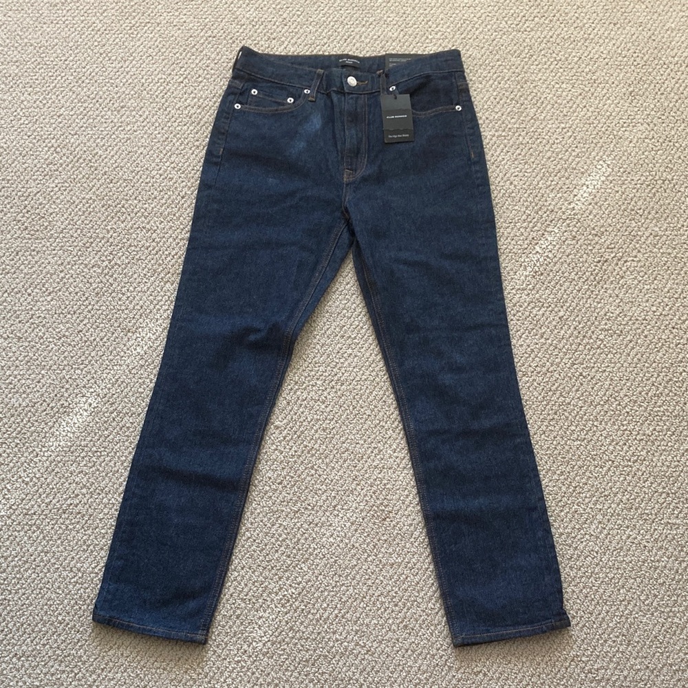 NEW Club Monaco Vintage The High Rise Skinny Denim Jeans Size 28 Dark Wash NWT